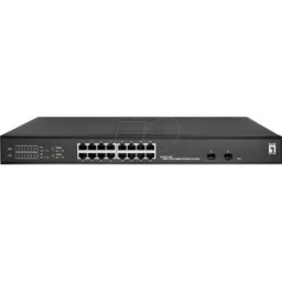 LEVELONE GE2118P - Switch, 18 puertos, Gigabit Ethernet, SFP, PoE+