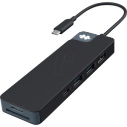 HYPER HD4102 SW - Replicador de puertos/estación de acoplamiento, USB-C, 8