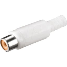 FREI CKP WS - Acoplamiento RCA, codificación de color blanco, hexagonal