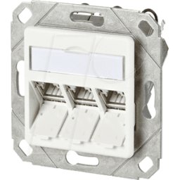 METZ CONNECT BTR 130B11D31102 - módulo 3 de CAT.6a, 180°M, blanco puro
