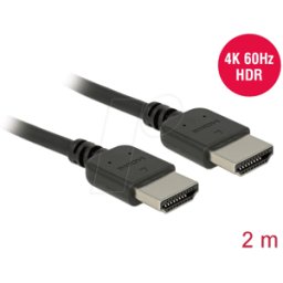 DELOCK 85217 - Cable HDMI macho > macho 4K 60 Hz 2 m..