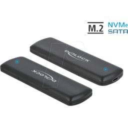 DELOCK 42633 - Caja externa SSD M.2 NVMe/SATA, USB 3,1 Tipo C..