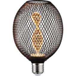 PAULMANN PLM 29086 - Lámpara LED Metálica Glow Helix E27, 3,5 W, 110 lm