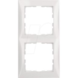 BERKER 10128989 - Marco doble, p.1, blanco polar brillante