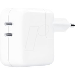 APPLE MW2K3ZM/A - Fuente de alimentación USB-C, 35 W, 2 puertos