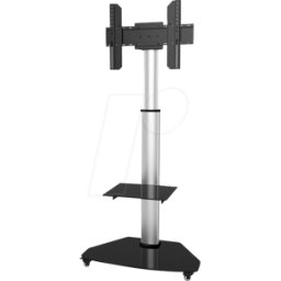 TECHLY ICA-TR3SL - Soporte de televisor con ruedas, 37-70 pulgadas, giratorio, esta