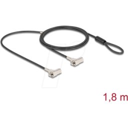 NAVILOCK 20934 - Cerradura para portátil, llave, para dos aparatos