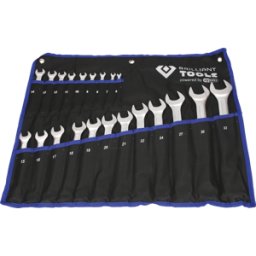 BRILLIANT TOOLS BT 0011021 - Juego de llaves combinadas, 21 piezas