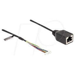 DELOCK 88007 - Cable Cat.5e, RJ45 hembra / hembra de poste, 0,30 m