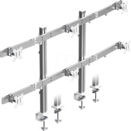 ICYBOX ICY IB-MS666-T6 - Soporte para monitor, 6 pantallas de hasta 32" y 8 kg cada una,