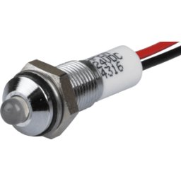 APEM APM Q6P3C W24E - Lámpara de señalización LED, blanca, 24 V,