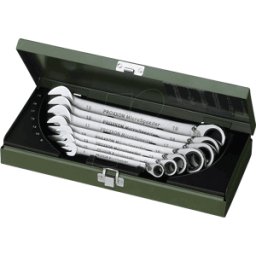 PROXXON 23124 - Juego de llave de trinquete anillo boca, SW 8-19, 7 piezas, Micr