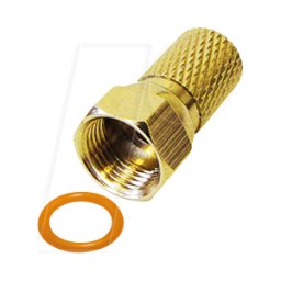 MAXTRACK MATR FFZL0DGL - Twist-on F-plug, para cable de antena de Ø 7,0 mm