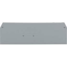 WAGO 280-314 - Placa final e intermedia, 2,5 mm de espesor, gris