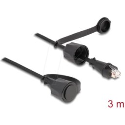 DELOCK 80168 - Cable de red RJ45 macho a RJ45 macho Cat.6 STP IP68, 3 m