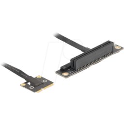 DELOCK 81295 - Adaptador Mini PCIe macho a PCIe 3.0 x8 hembra 90° en ángulo con