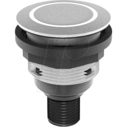 SCHLEGEL STLRGI0090C005 - Pulsador - 1 S, campana, plata, anillo led verde