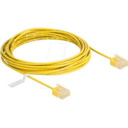 DELOCK 80914 - Cable de red RJ45 Cat.6 UTP Ultra Slim 5 m amarillo con enchufes