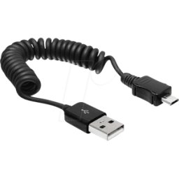DELOCK 83162 - Cable USB 2.0, conector macho a a conector macho Micro B, 0,6 m