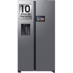 Samsung Frigorífico Americano Bespoke AI 178cm Balda Botellero 621L Clase E Inox RS90F64EETEF. Inox