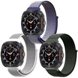 Friendly License Pack de 3 unidades Correa Deportiva Loop Verde, Azul y Gris para Samsung Galaxy Watch Ultra. Multicolor
