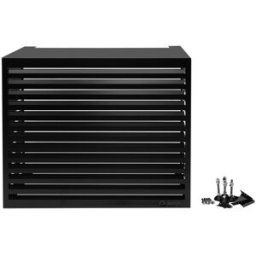 QVenti Carcasa para aire acondicionado 130 cm. Negro