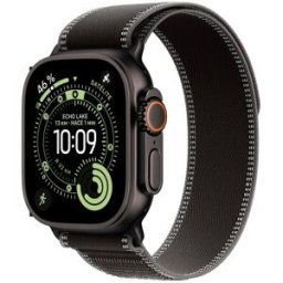 Apple Watch Ultra 3 GPS + Cellular 49mm Titanio negro con Correa Loop Trail Negro-Carbón (M-L). Titanio Negro