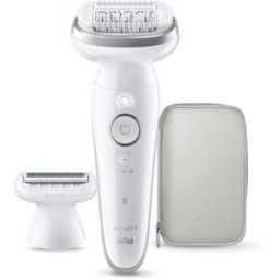 Braun Depiladora eléctrica 9-030 Silk·épil 9. Plata