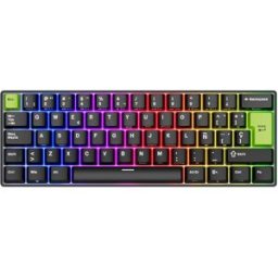 Royal Kludge Teclado RKC61 Hall Effect Magnetic Mint Switch Negro. Negro