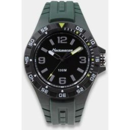 Neckmarine Reloj de hombre x-treme cuarzo de caucho. (L) Negro