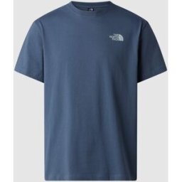 The North Face Camiseta holgada con estampado gráfico para hombre Retro Earth . (M) Azul / Gris