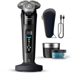 Philips Afeitadora eléctrica i9000, máquina de afeitar hombre en seco y mojado, centro de limpieza, base carga.