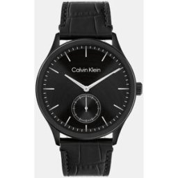 Calvin Reloj de hombre CK Tailored 25200555 de piel negro. Negro