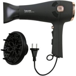 Beurer Secador de pelo HC-55 con 3 temperaturas y 2 velocidades. Negro