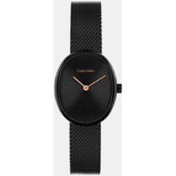 Calvin Reloj de mujer Euphoria 25100176 de acero negro. Negro