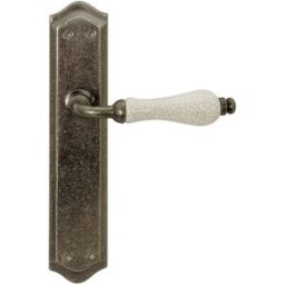 JANDEL Juego Manilla con Placa y con Porcelana 256 x 140 x 60 mm. Blanco roto