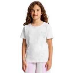 Roxy Camiseta de niños Lilyregular Night Vintage . (10 años) Blanco