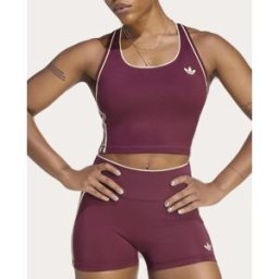 Adidas Camiseta de Mujer Originals Sport . (L) Burdeos