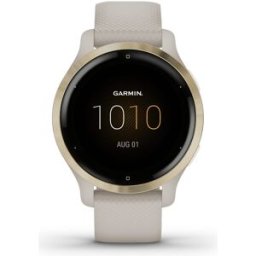 Garmin Reloj GPS Venu 2S con caja color oro claro y correa de silicona beige Smartwatch. Beige