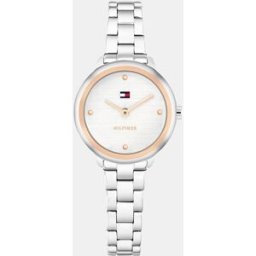 Tommy Hilfiger Reloj de mujer Demi 1782814 de acero plateado. Plateado