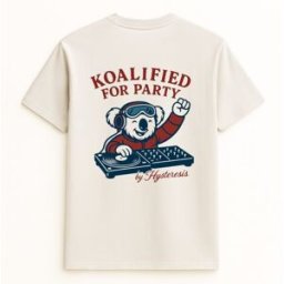 Hysteresis Camiseta unisex Koala Esqui Blanco Vintage . (M) Blanco