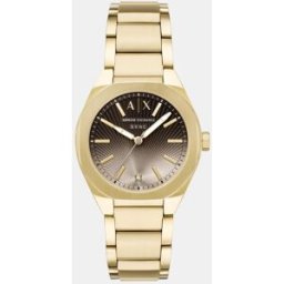 Giorgio Armani Reloj de mujer de de acero inoxidable con tres agujas. Dorado