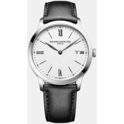 Baume & Mercier Baume & Mercier - Reloj de hombre Classima M0A10884 de piel negro. Blanco