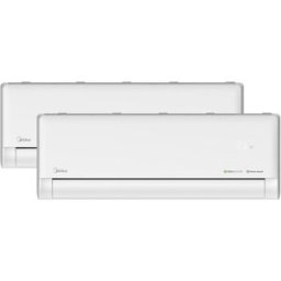 Midea Aire acondicionado Multisplit 2x1 Inverter con 2262 frig-h + 3027 frig-h - 2X1 5,2KW Sols. Blanco