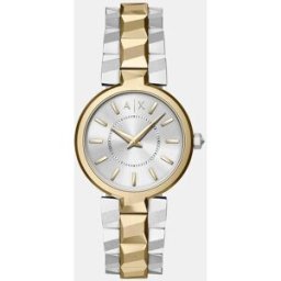 Giorgio Armani Reloj de mujer de dos agujas de acero inoxidable. Multicolor