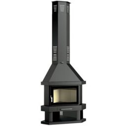 FM CALEFACCIÓN Chimenea de Leña Rincón C-300 RK. Negro
