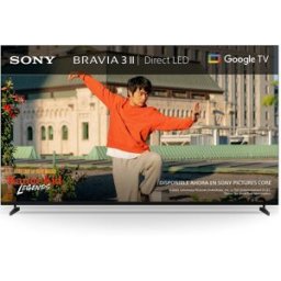 Sony TV 50" BRAVIA 3 II 50XR35M2, UHD 4K HDR Direct LED, Dolby, Vision-Atmos, Google TV-Cast, Apple Airplay, Eco Dashboard, Game Menu, PS5. Negro