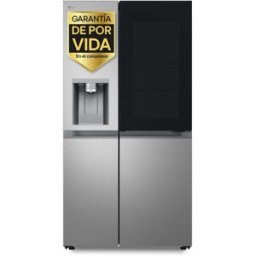LG Frigorífico americano Smart Inverter Compressor, 179 cm, con dispensador con toma de agua, inox- GSXE80PYBD. Acero antihuellas