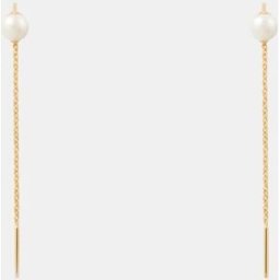 PDPAOLA Pendientes The Moment con perla. Blanco