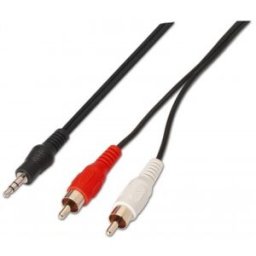 Aisens A128-0148 cable de audio 3 m 3,5mm 2 x RCA Negro